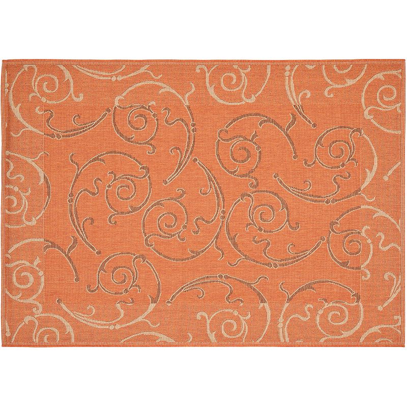 Safavieh Courtyard Scroll Indoor Outdoor Rug