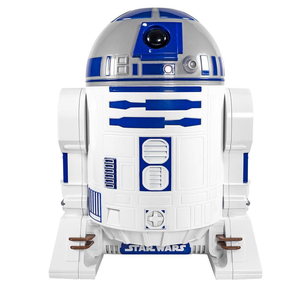 Uncanny Brands 2 oz. Kernel Capacity in BlueWhite with Fully Operational Droid Kitchen Appliance Star Wars R2D2 Popcorn Maker POP-SRW-R2D2