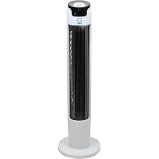 GENESIS 43 in. Oscillating Digital Tower Fan with Remote and Max Cool Technology White G5TOWERFAN