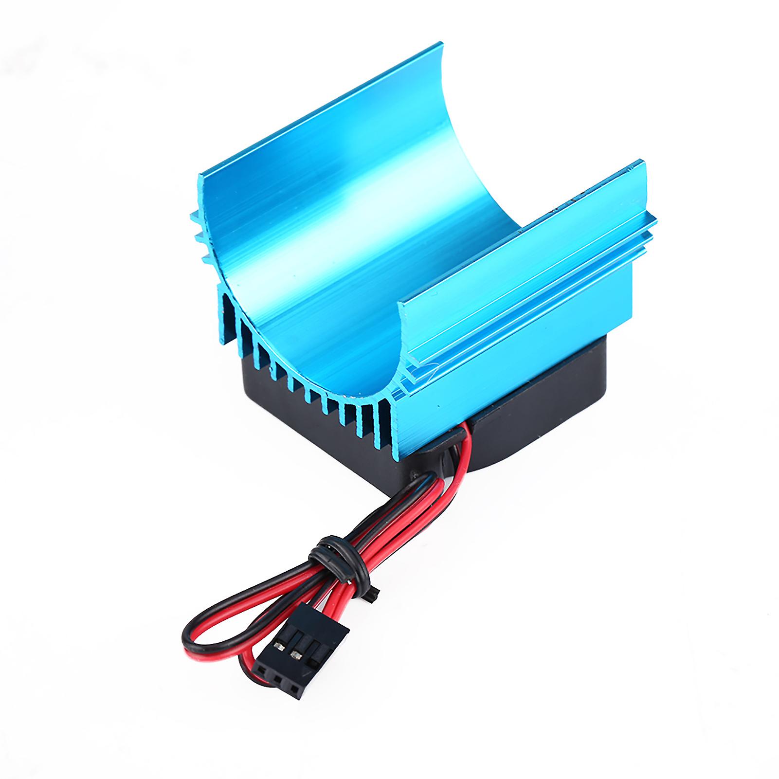 Universal Cooling Fin Set Heat Sink With Fan For 1/10 Rc Car 4074/4274/1515 Motor