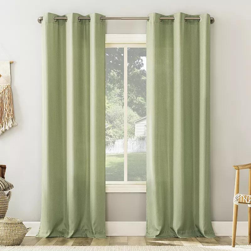 No. 918 Sora Casual Textured Semi-Sheer Grommet Window Curtain