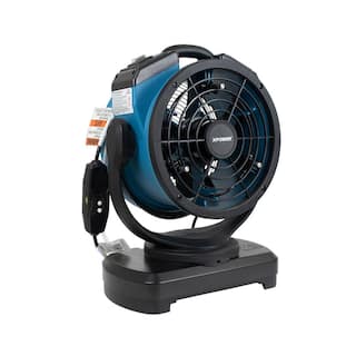 XPOWER FM-68W 11 in. Multipurpose Oscillating Portable 3-Speed Outdoor Cooling Misting Fan with Built-In Water Pump and Hose FM-68W