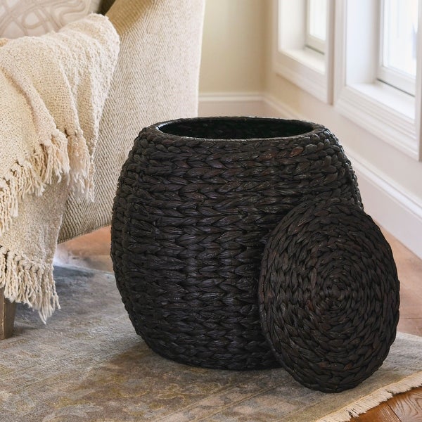 Household Essentials Indoor/Outdoor Barrel Basket Side Table