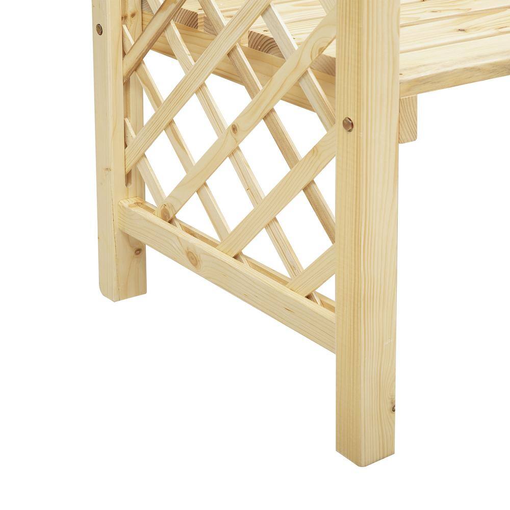 Outsunny 81.5 in. Bench Pergola Trellis 84B-470