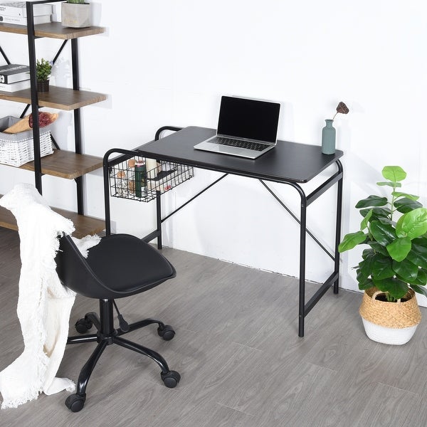 Carbon Loft Searz Wooden Computer Desk Writing Table Rustic