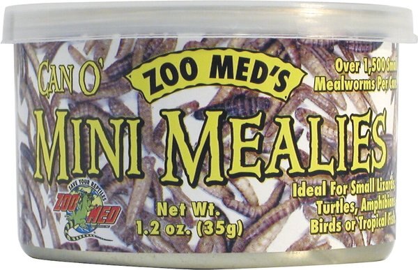 Zoo Med Can O' Mini Mealies Reptile and Bird Food