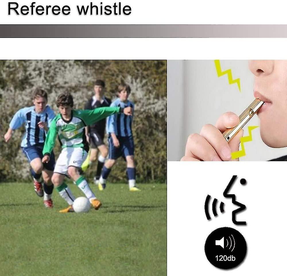 Referee Whistle， Metal Whistle， Sports Survival Whistle 120db Outdoor Camping