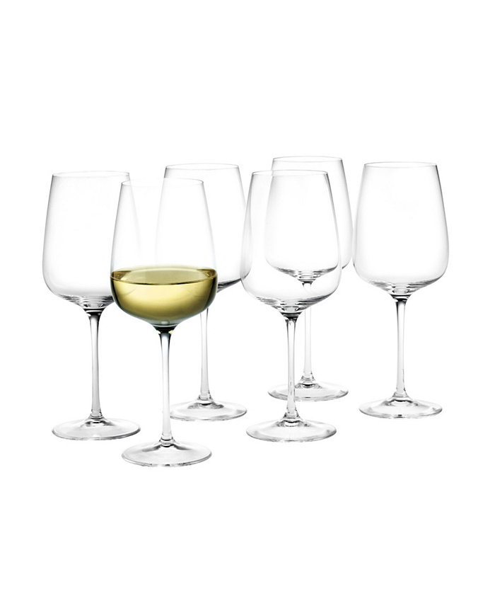 Rosendahl Holmegaard Bouquet 13.9 oz White Wine Glasses Set of 6