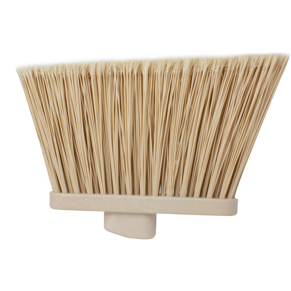 CFS Brands Sparta 12 in. Tan Polypropylene Flagged Upright Broom Head (12-Pack) 36867EC25