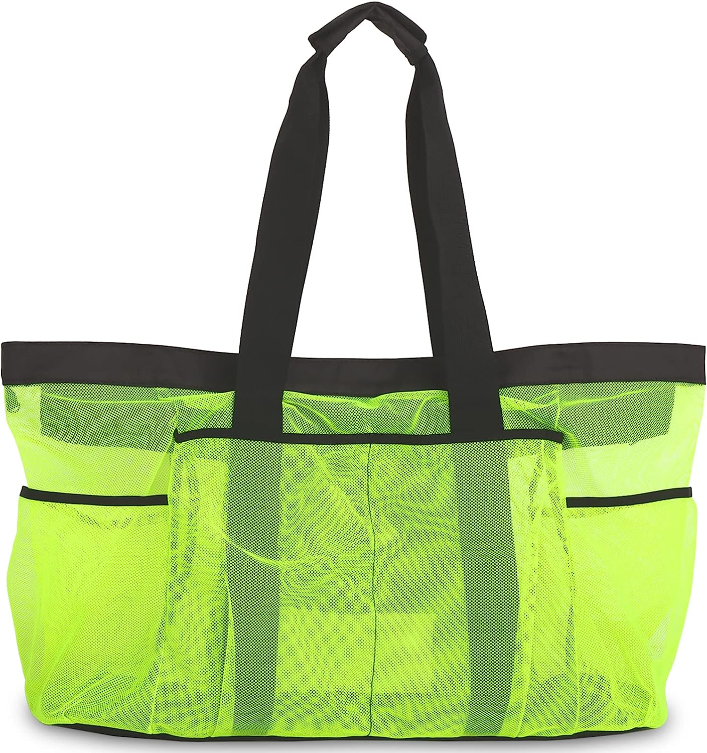 GOTDYA Extra Large Beach Bag, XL Mesh Tote with Zipper and Pockets Ideal for Your Family Beach Trip