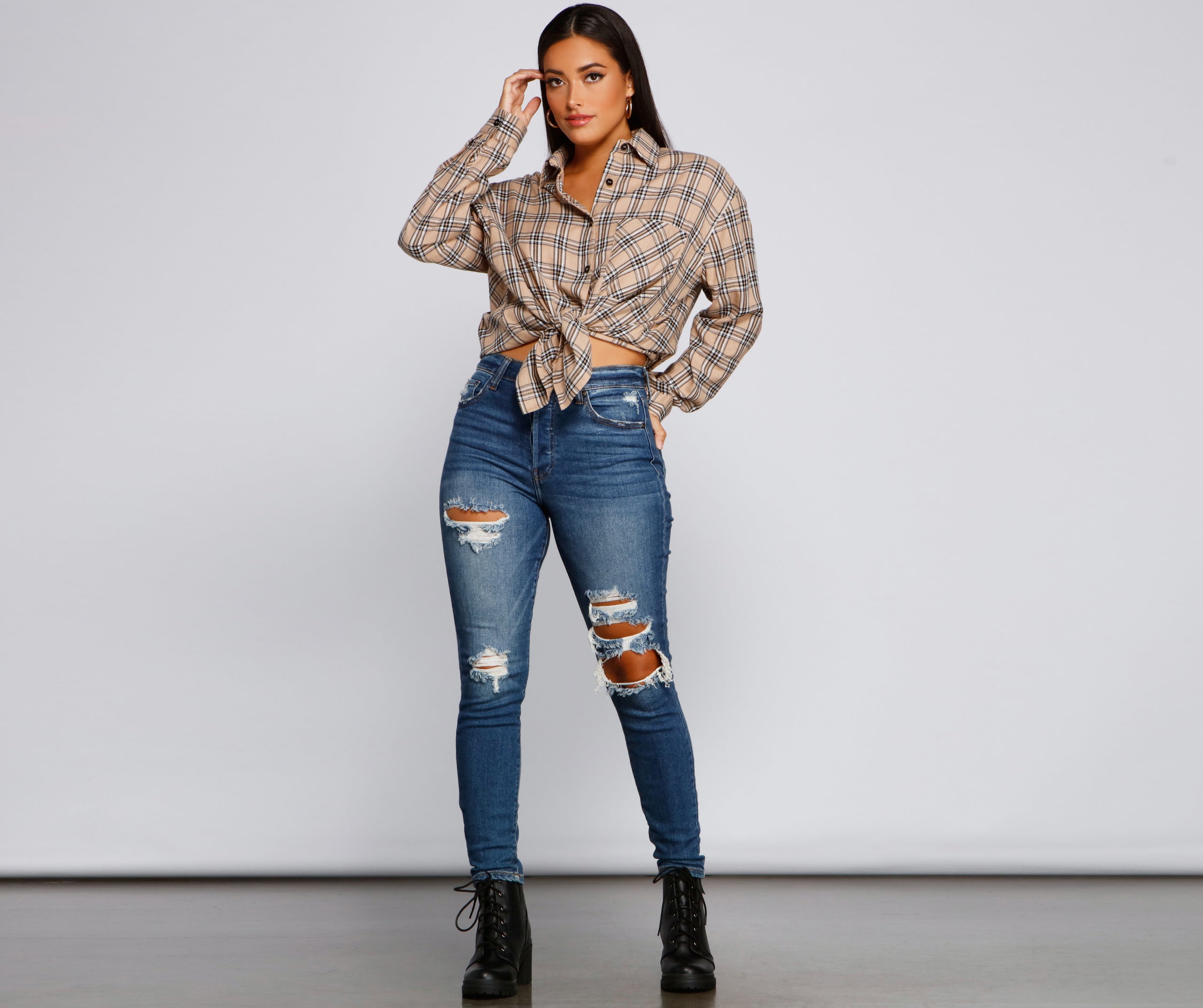 Mad About It Plaid Button Down Shirt