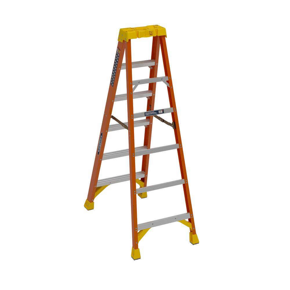 Werner 6 ft. Fiberglass Step Ladder ( 10 ft. Reach Height) with 300 lb. Load Capacity Type IA Duty Rating NXT1A06