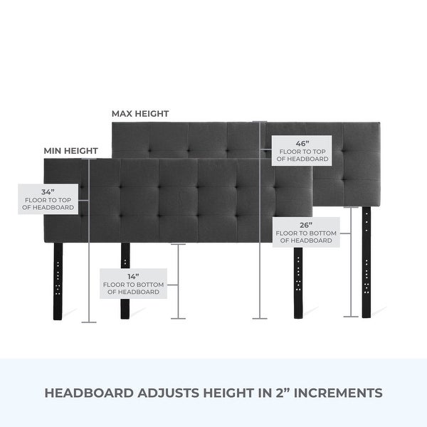 Brookside Alex Headboard with USB Ports and Diamond Tufting - - 35981472