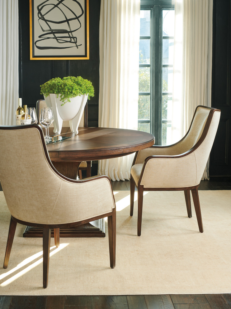 Bromley Fully Upholstered Arm Chair   Transitional   Dining Chairs   by Lexington Home Brands  Houzz