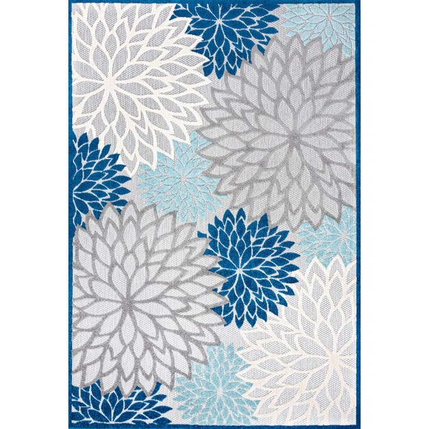 Minori Floral Indoor outdoor Runner Rug Jonathan Y