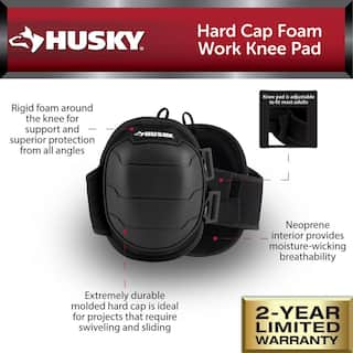 Husky Hard Cap Foam Work Knee Pad (1-pair) HD00114