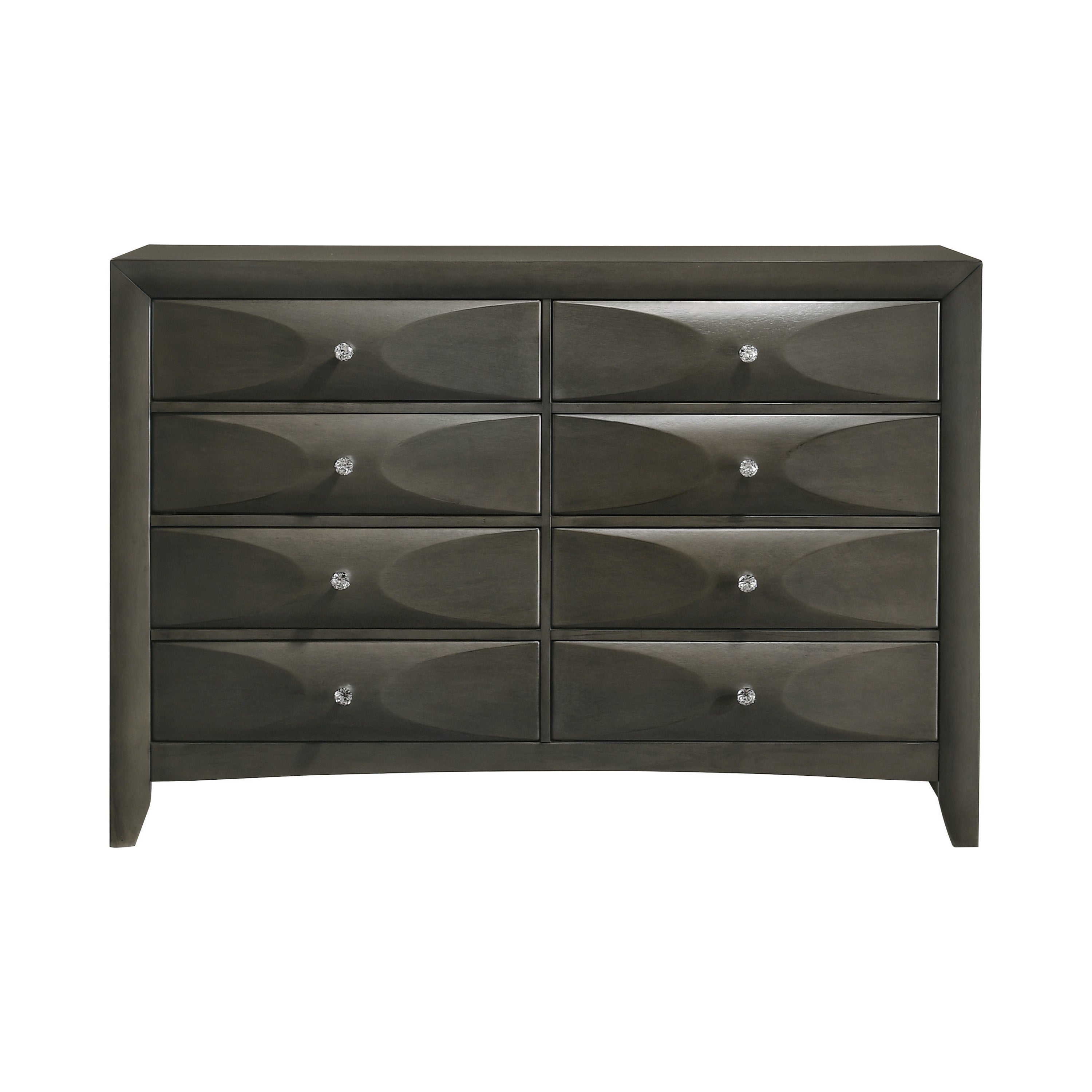 Salano 8-drawer Dresser Mod Grey