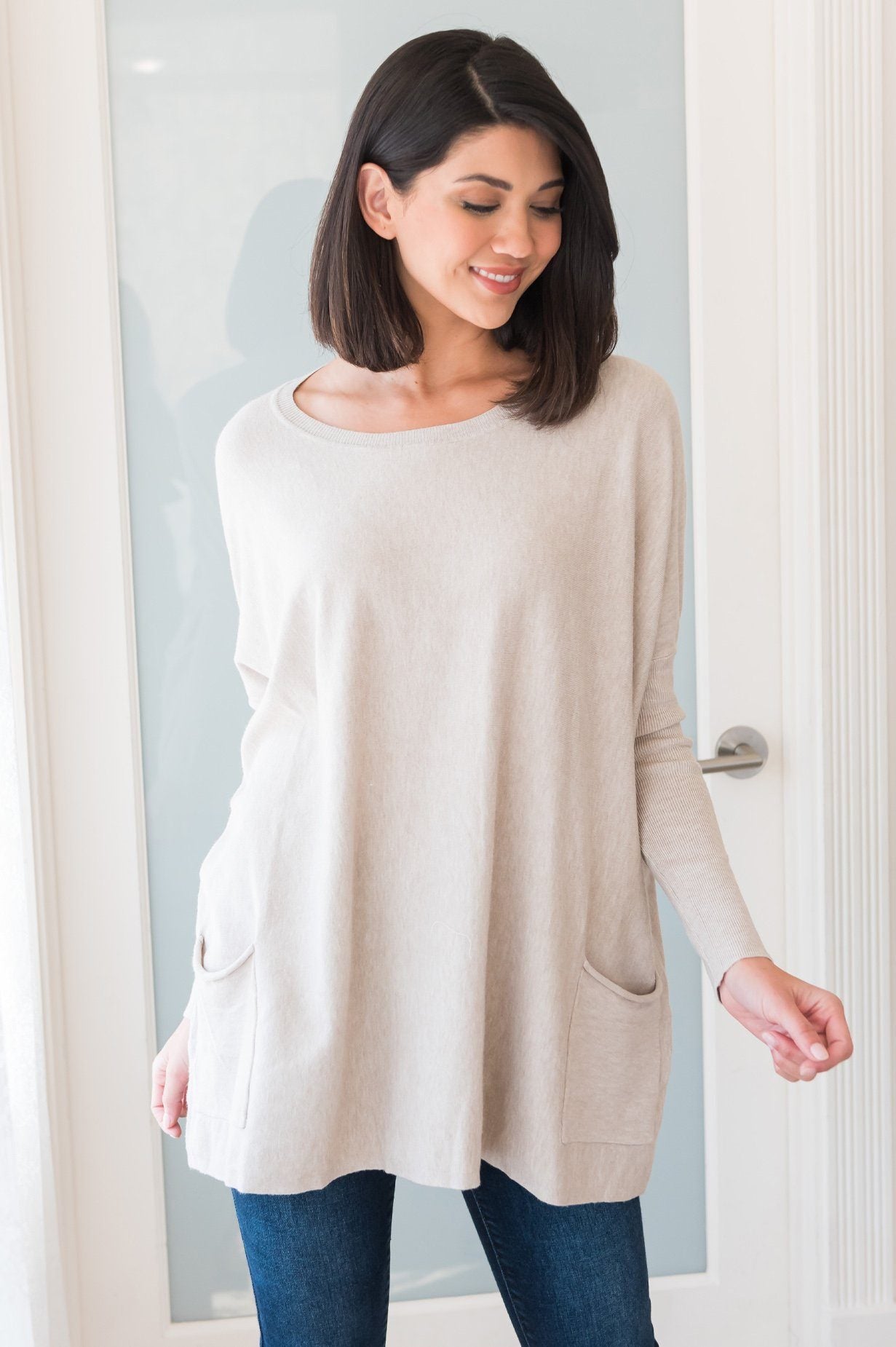 Casual Chic Modest Oversize Sweater