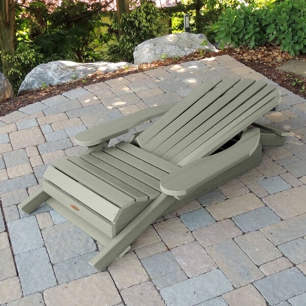 Ecofriendly KingSize Folding and Reclining Adirondack Chair