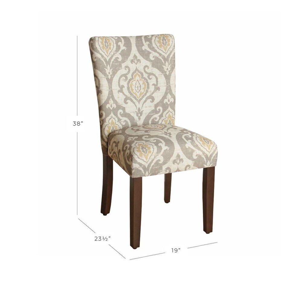 HomePop Classic Parsons Dining Chair   Suri Brown (Set of 2)