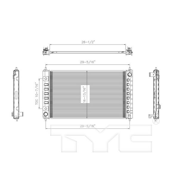 TYC Genera 2988 Radiator Assembly For 07 19 Nissan...