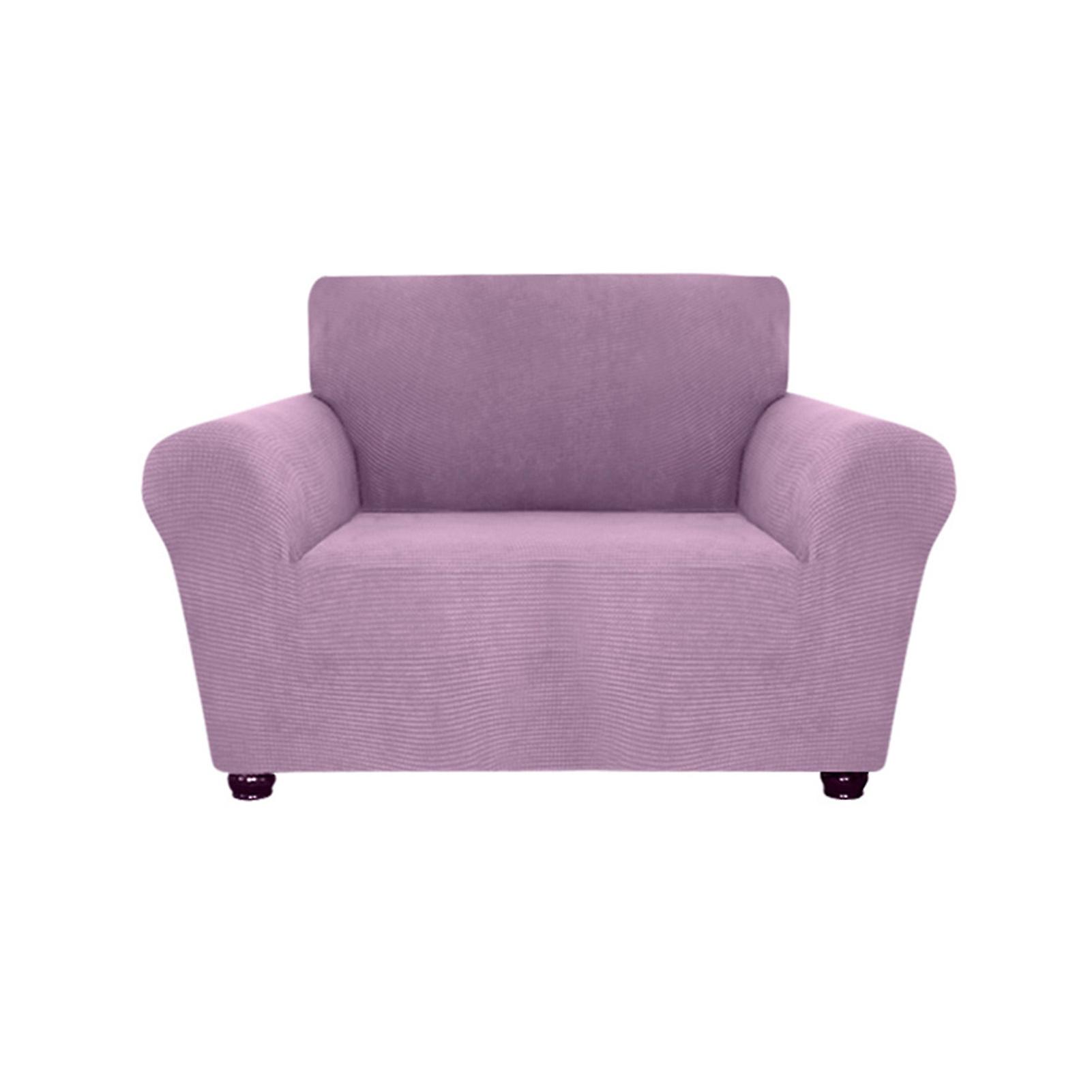 Stretch Sofa Slipcover Spandex Anti-slip Soft Couch Sofa Cover 1 Seater Washable For Living Room Kids Petslight Purple  Sky Blue