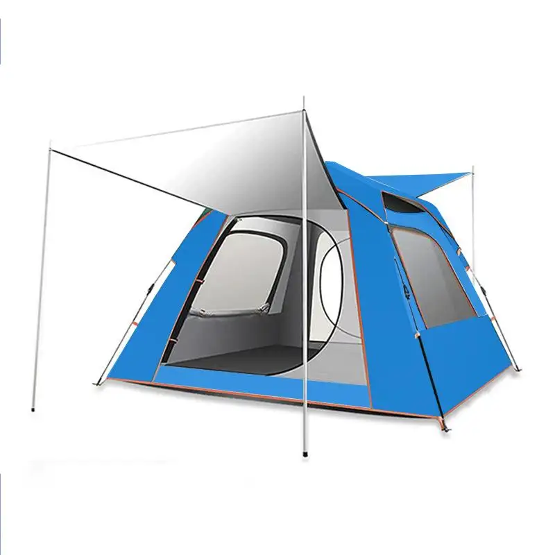 QX new custom simple outdoor quick build portable pop up camping tent