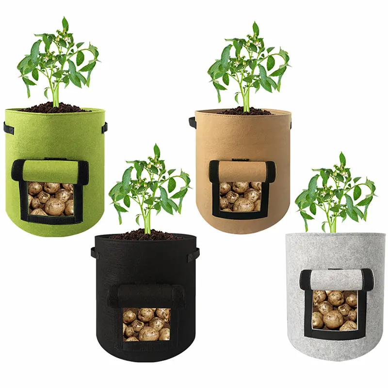 2023 hot selling plant pot for gardening supplies felt potato grow bag