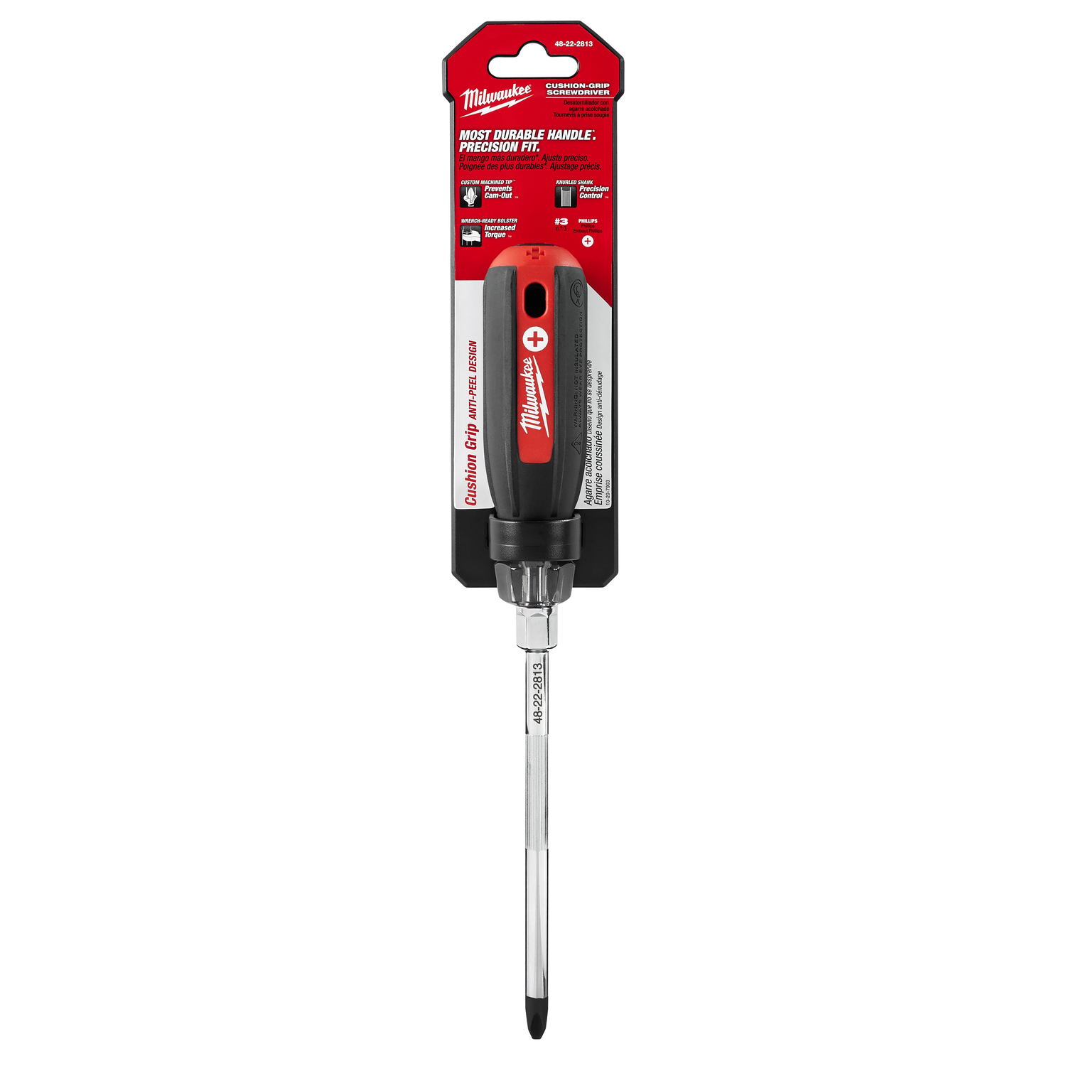 MW #3 X 6 in. L Phillips Cushion Grip Screwdriver 1 pc