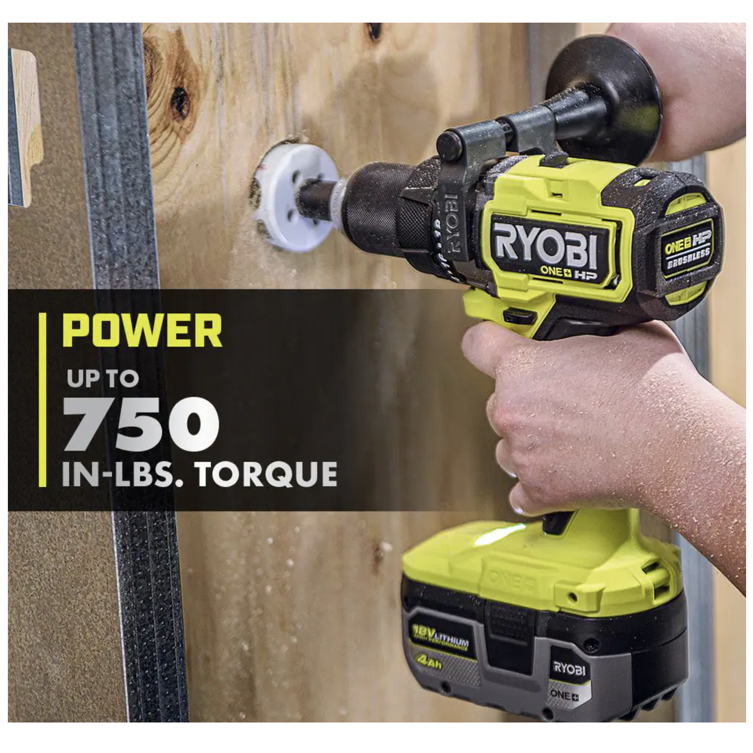 Ryobi ONE+ HP 18V Brushless Cordless Hammer Drill and Impact Driver Kit w/Batteries， Charger and Bag w/LINK Standard Tool Box (PBLCK02K-STM101)