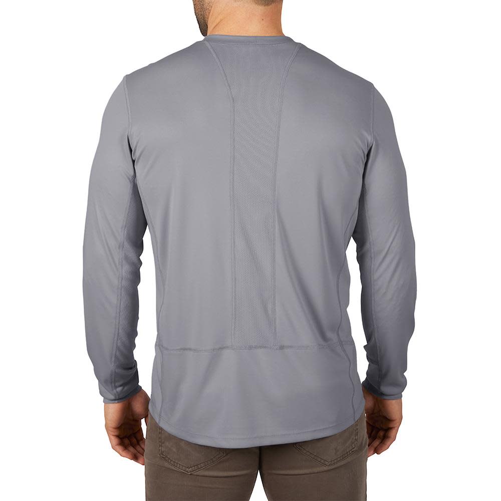 WORKSKIN™ Lightweight Performance Shirt ; Long Sleeve ; Gray 3X ;