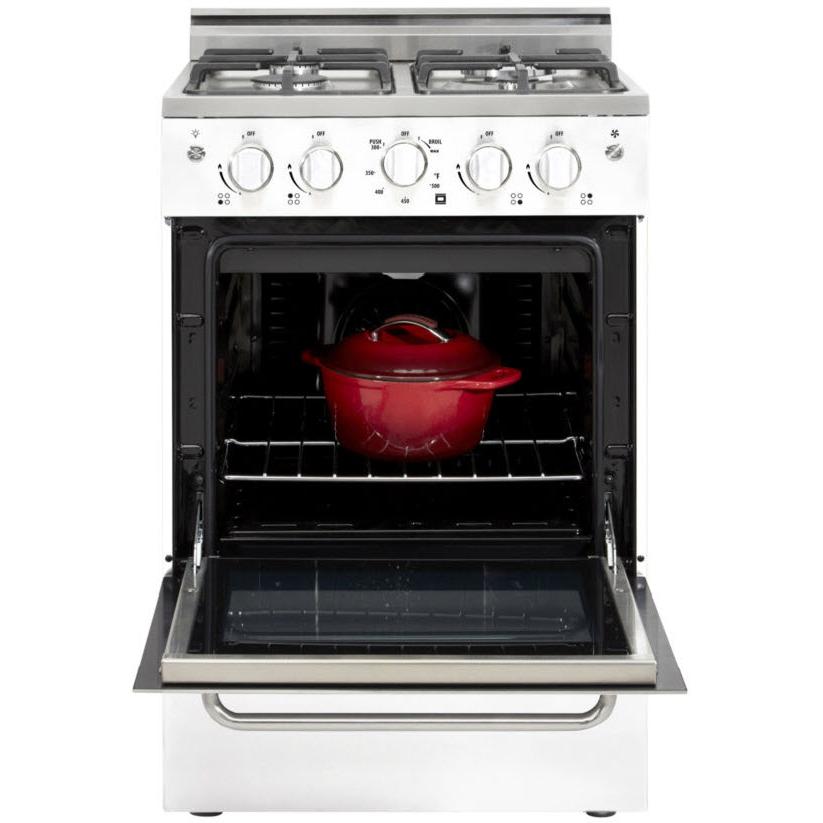 Unique Appliances 24-inch Freestanding Gas Range UGP-24V PC1 W