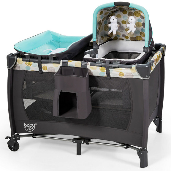 Costway 69437815 4 in 1 Convertible Portable Baby ...