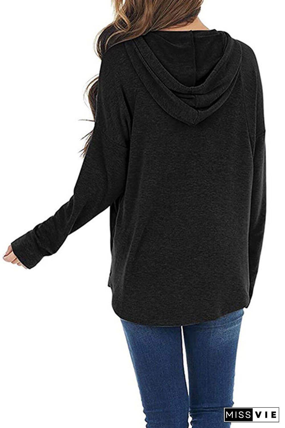 Solid Essential Pocket Hoodies Women Wholesale