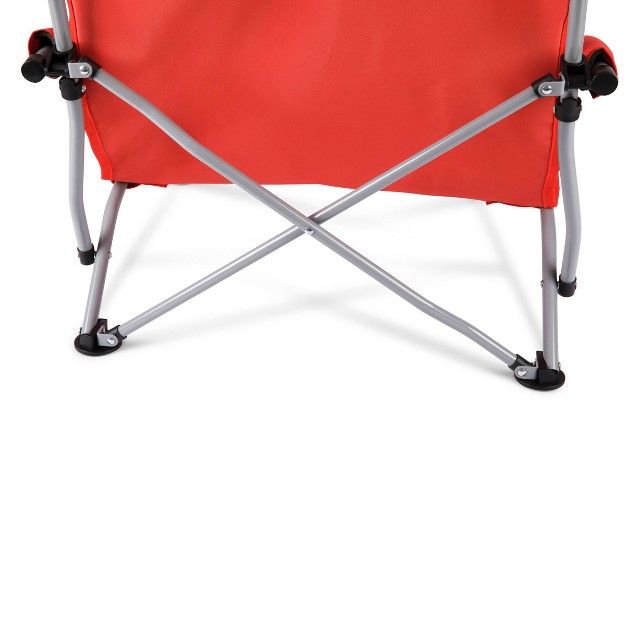 Picnic Time Tranquility Portable Beach Chair Red