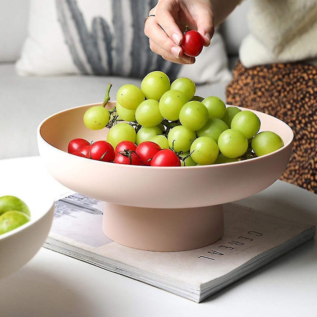 Miman Fruit Dish Round Drain Fruit Basket Modern Style Container For Kitchen