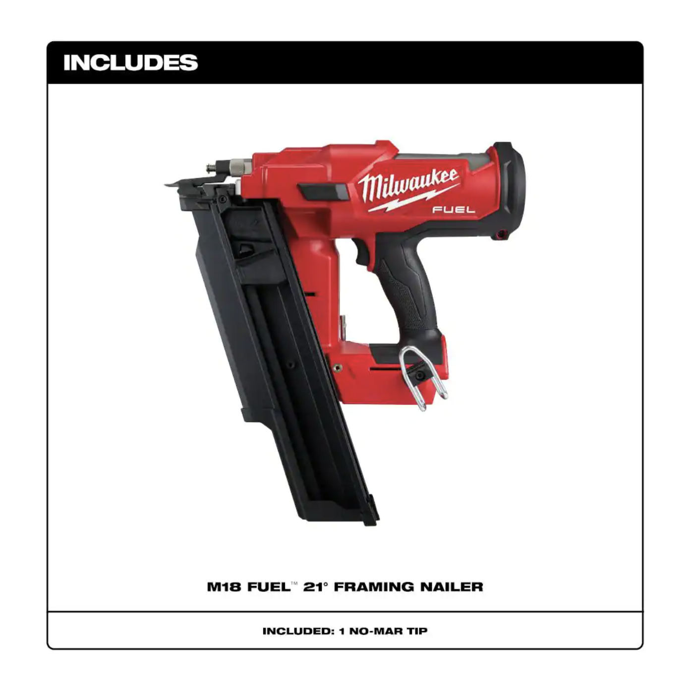 Milwaukee M18 Fuel 3-1/2 In. 18-Volt 21-Degree Lithium-Ion Brushless Cordless Framing Nailer (Tool-Only)