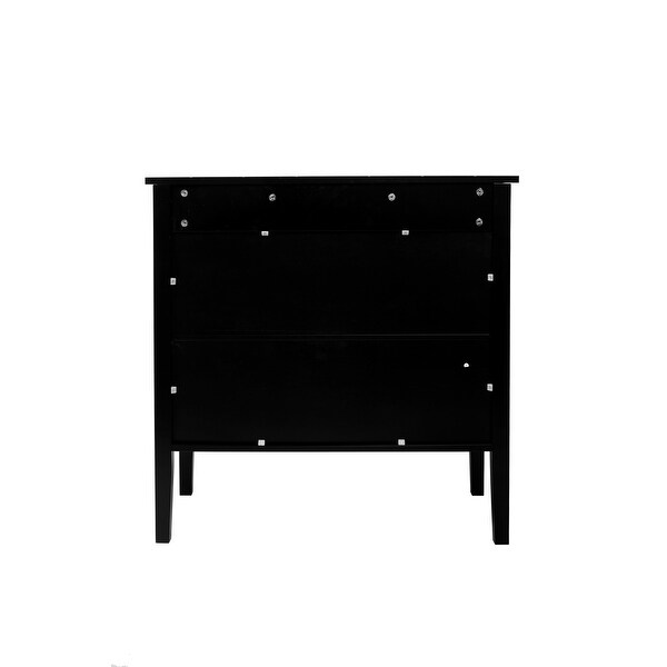 2 Door Wooden Cabinets， Black Wood Cabinet Vintage Style Sideboard for Living Room Dining Room Office