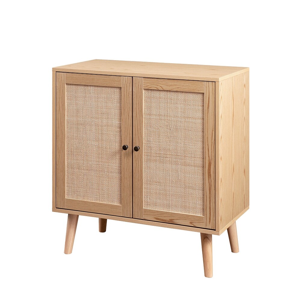 Middlebrook 30 inch Rattan 2 Door Accent Cabinet