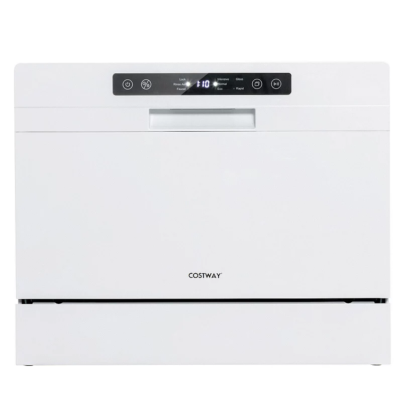 Compact Countertop Dishwasher with 6 Place Settings and 5 Washing Programs