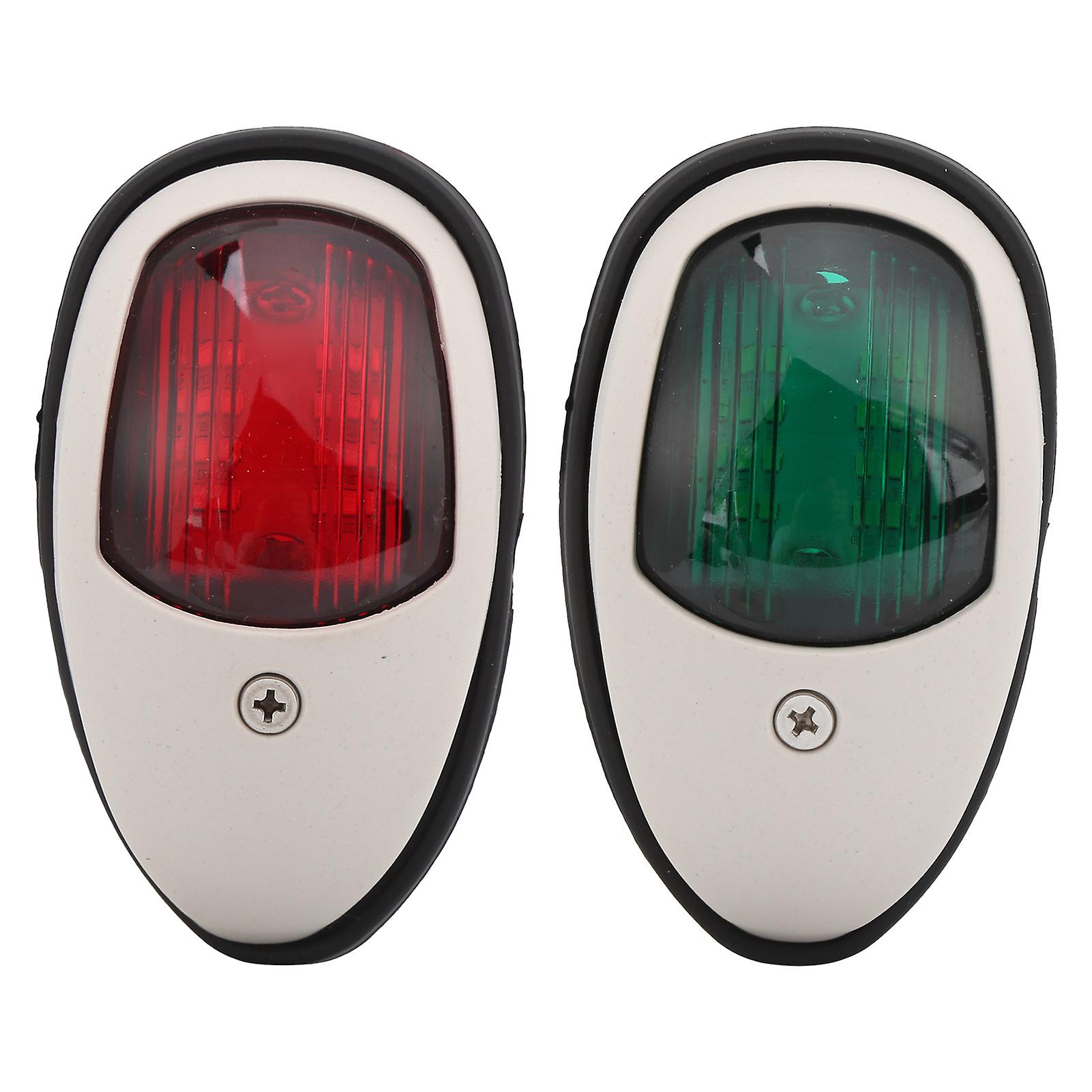 2pcs 1030v Boat Navigation Light Led Signal Warning Lamp Universal For Pontoon Yacht