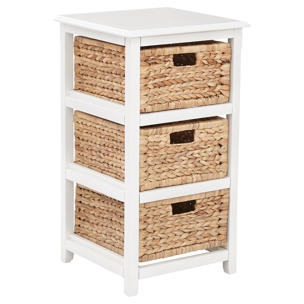 Seabrook Three Storage Unit White Osp Home Furnishings