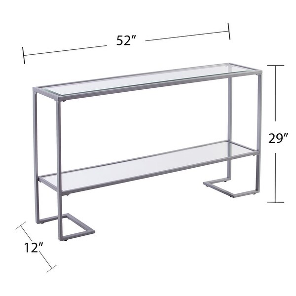 SEI Furniture Sampson Glam Narrow Console Table