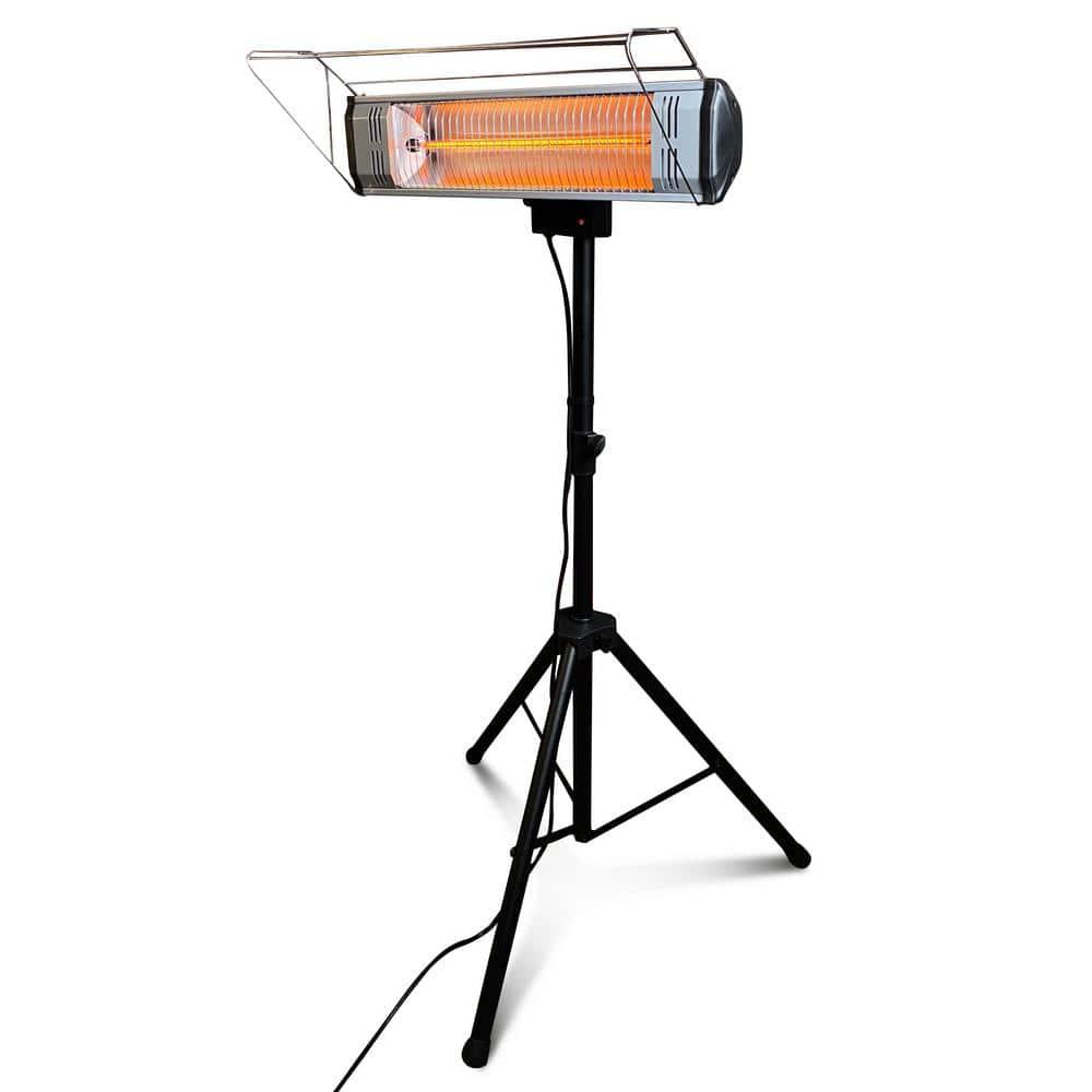 Heat Storm Tradesman 1500Watt Electric Outdoor Infrared Quartz Portable Space Heater with Tripod WallCeiling Mount and Remote