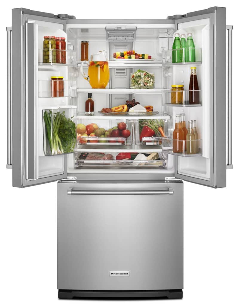 KitchenAid 20 Cu. Ft. Stainless Steel French Door Bottom Freezer Refrigerator