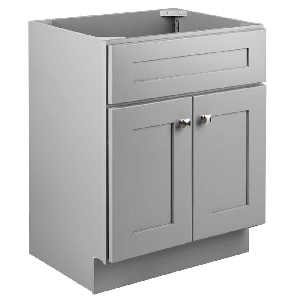 Design House Brookings Plywood 24 in W x 18 in D 2Door Shaker Style Bath Vanity Cabinet Only in Gray