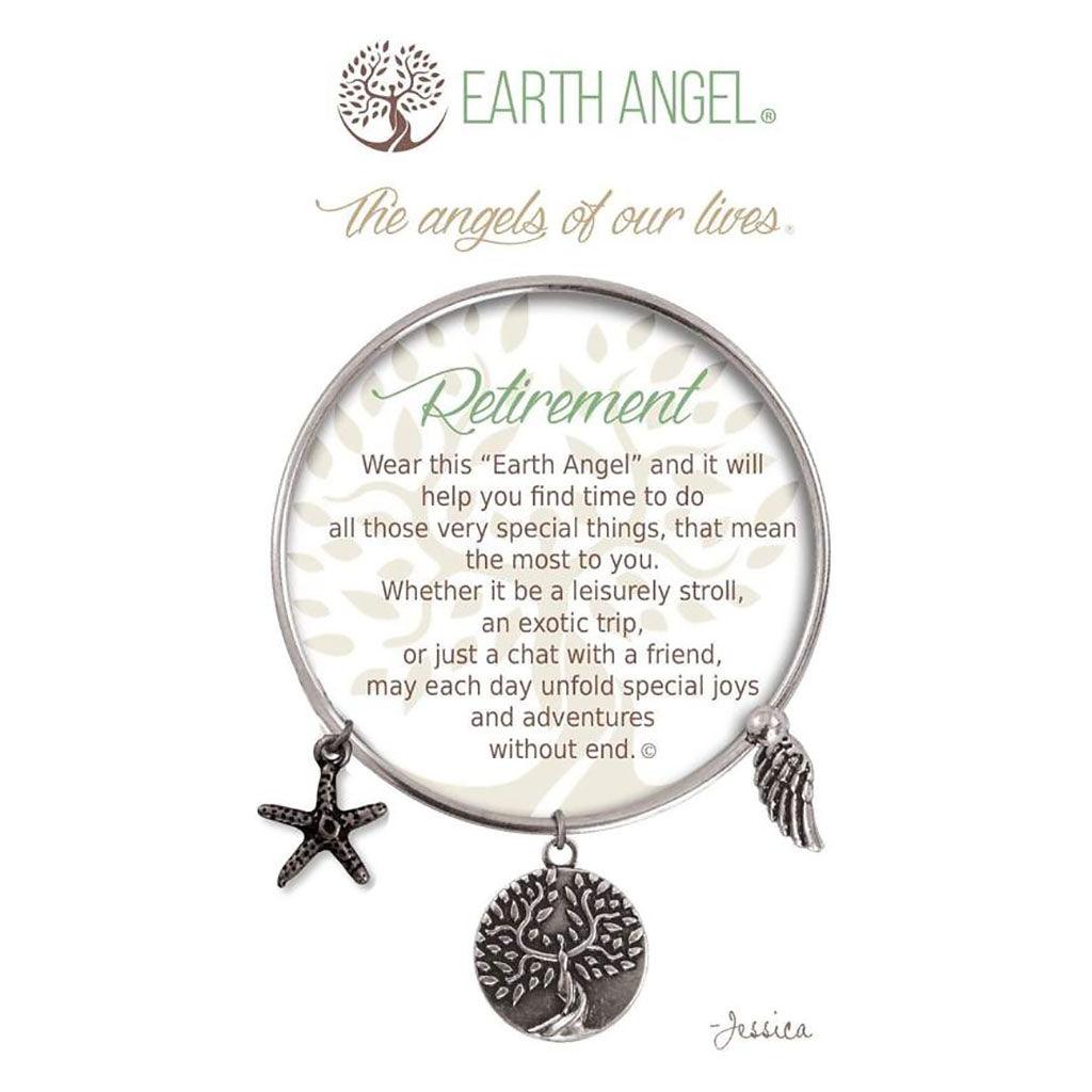 Earth Angel  Retirement Bracelet in Silver