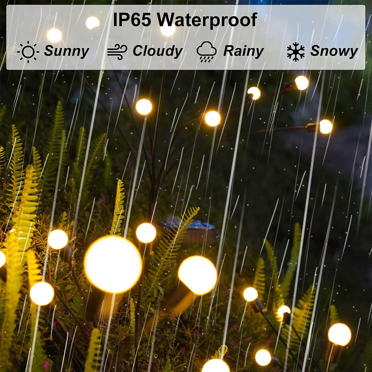 Solar Lights For Outside Solar Lights Outdoor Waterproof 8 Leds Sway By Wind Garden Decor Firefly Lights For Yard Garden Decor Pathway Patio Christmas