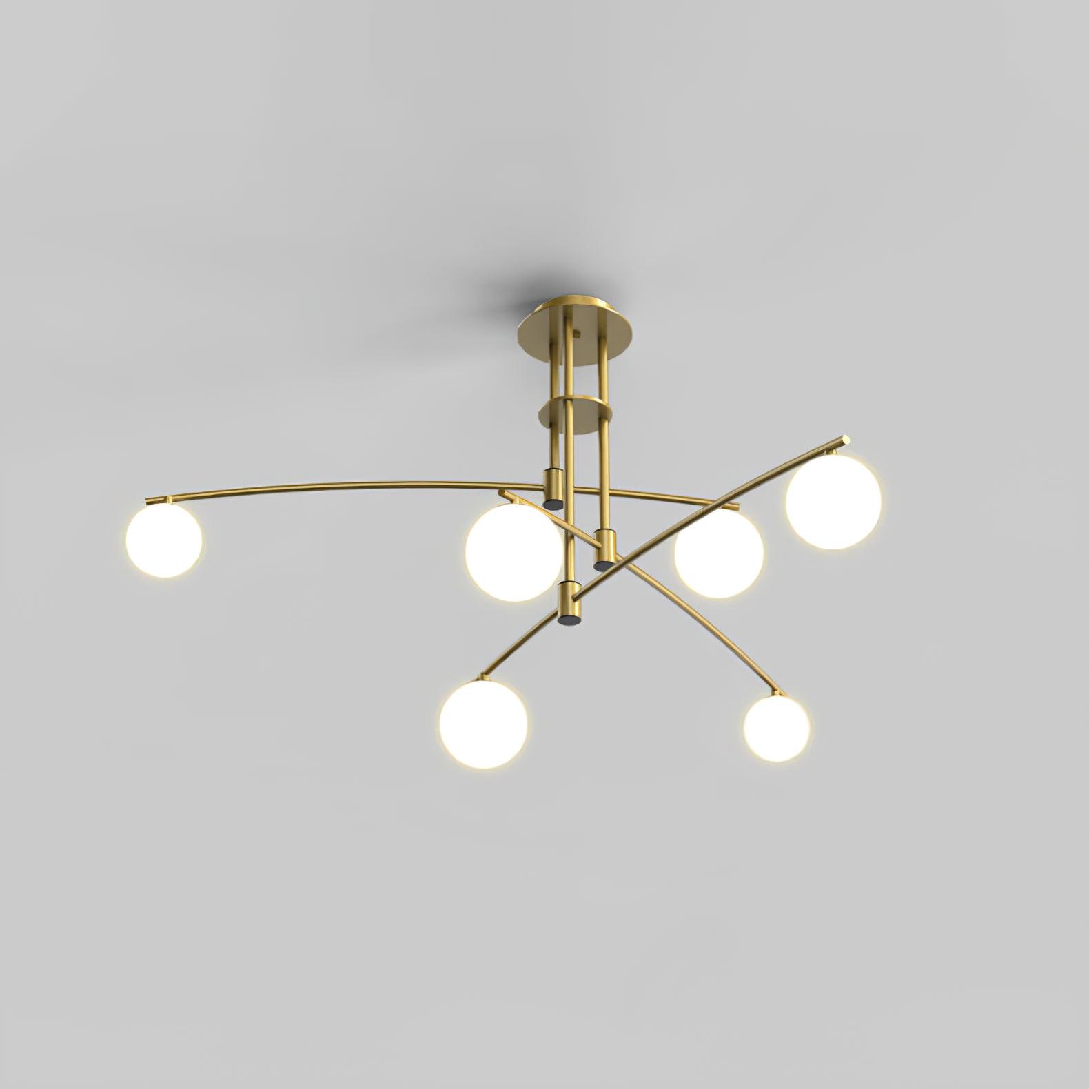 Modern Long Arm Chandelier