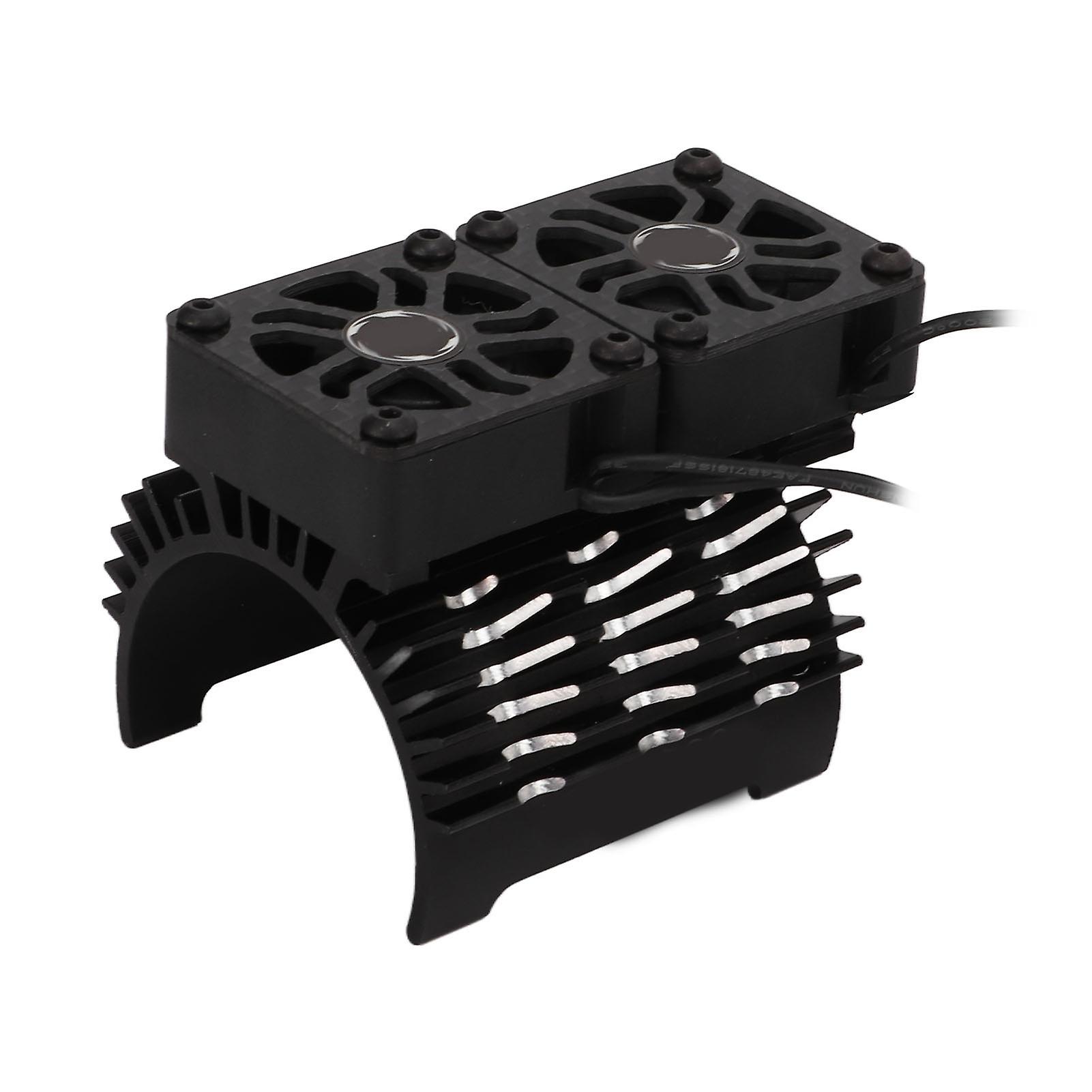 4042mm Brushless Motor Cooling Fan Dual Motor Heatsink Radiator For 1/8 Remote Control Carblack